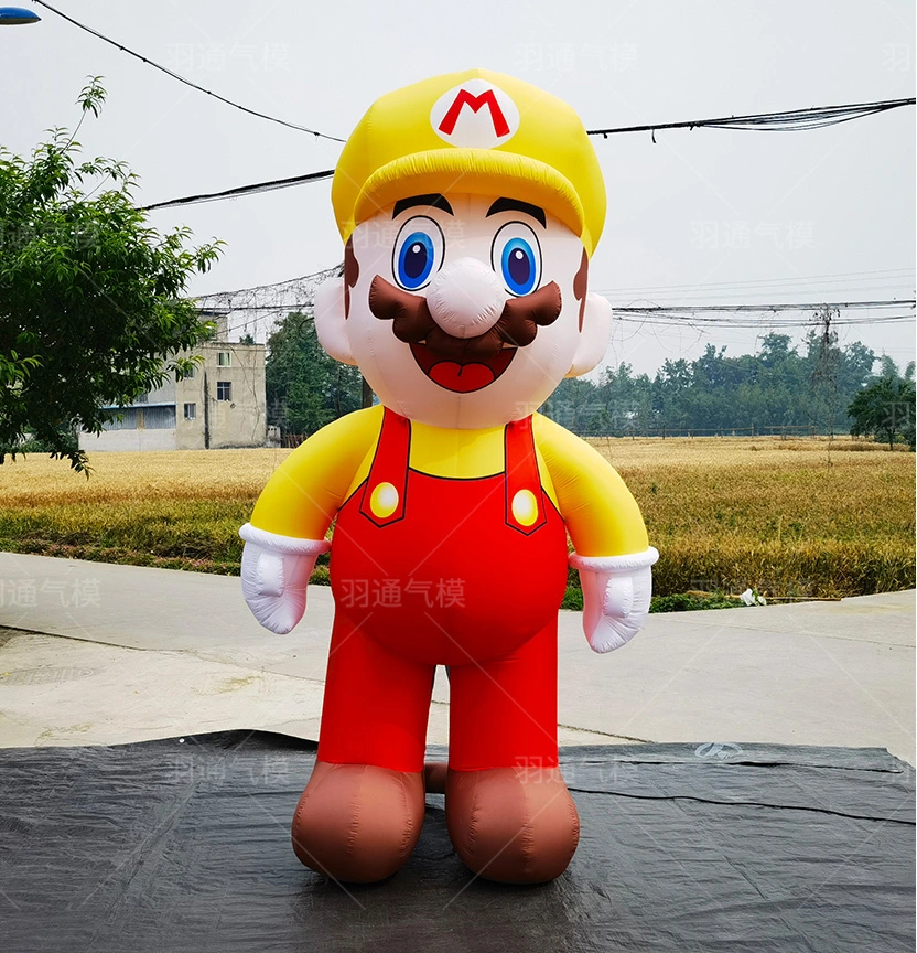 Boyi Wholesale Publicidad personalizada Big Inflatable Mario Cartoon