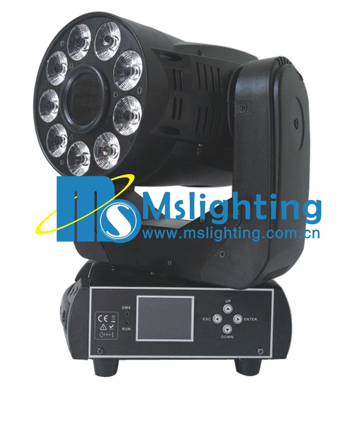 New Design 75W White +9*18W Rgbwap 6in1 LED Moving Head Light (Spot+Wash)