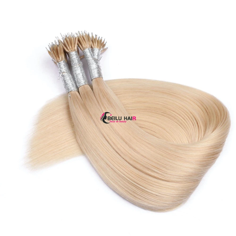 Bon marché de gros Remy fournisseur de cheveux Nano bout Extensions cheveux Pure Cheveux vierges vierges non crus