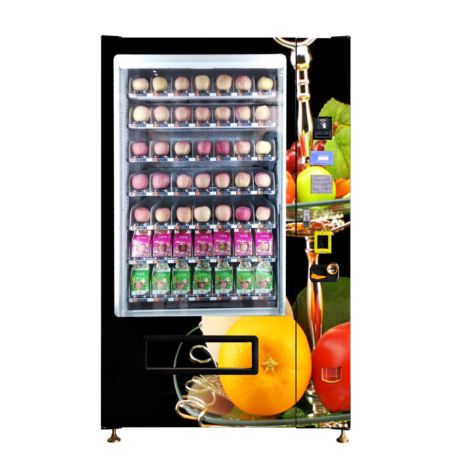 Vending Machine for Cakes, Bread and Beverage Foods with Refrigeration
