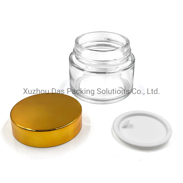 Various Sizes Gold Silver Cosmetic Cream Jar Sets 100g