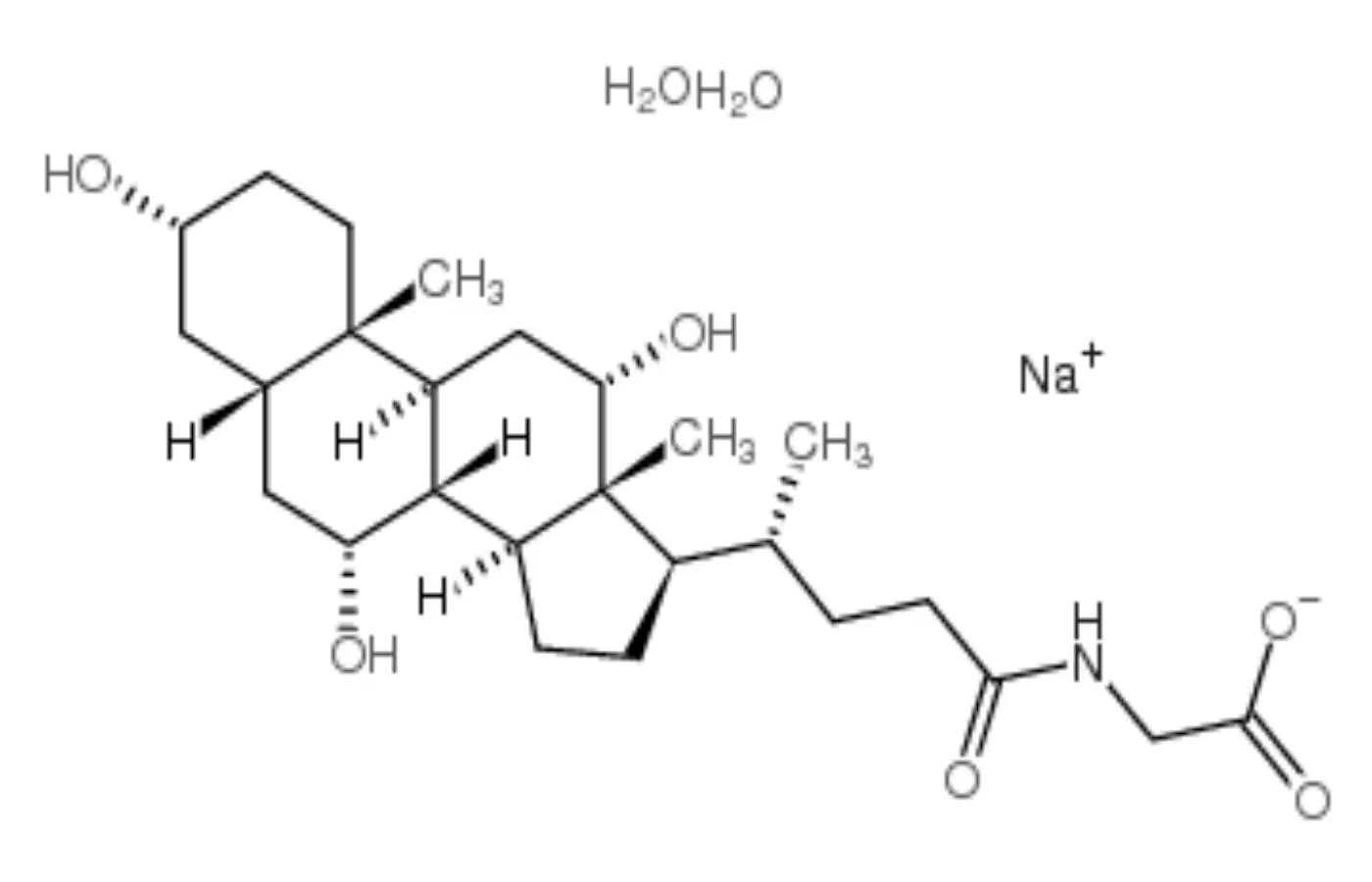 Material de referencia Certificado ISO Glycocholic sal sódica del ácido hidratar Grado de pureza del 99% Nº CAS 207614-05-9