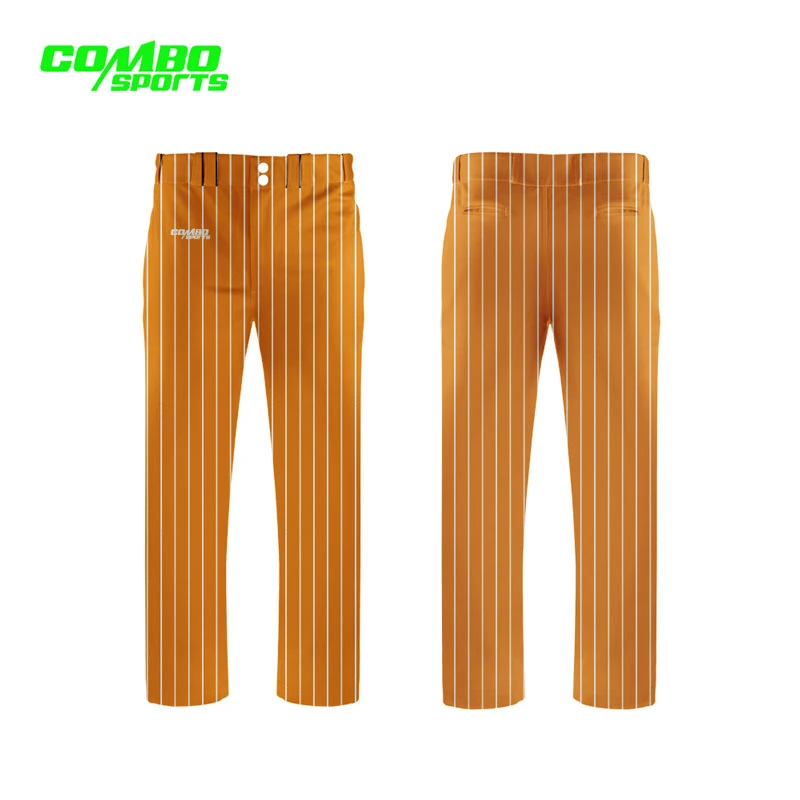 Custom Sportswear Sublimation Baseball Jersey Men Baseball Trousers