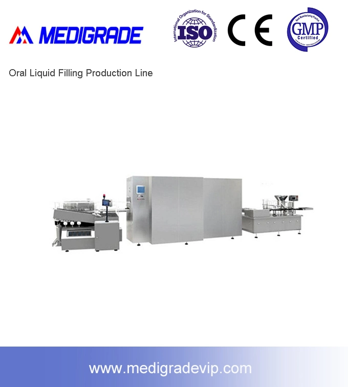 Ligne de production de machine de remplissage automatique de liquide pharmaceutique oral