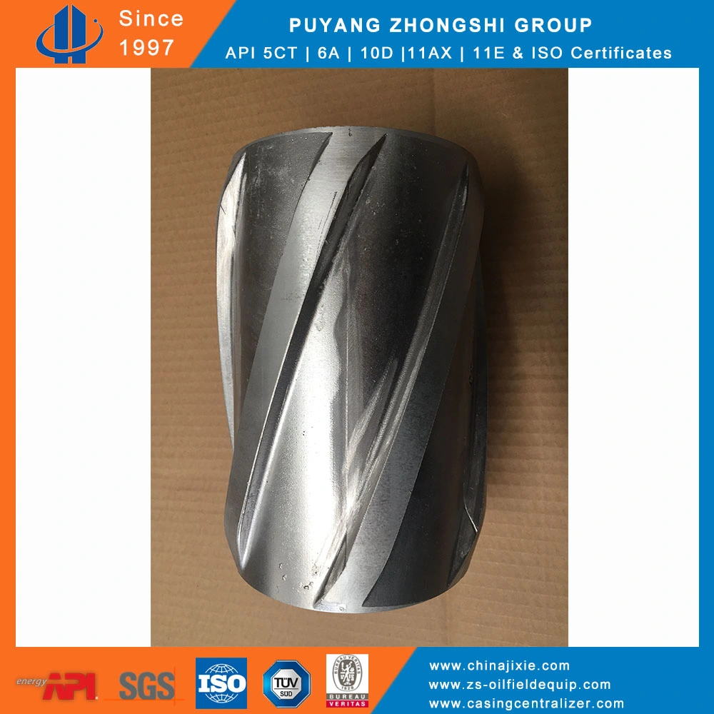 Aluminum Body Solid Rigid Centralizer with Spiral Blade