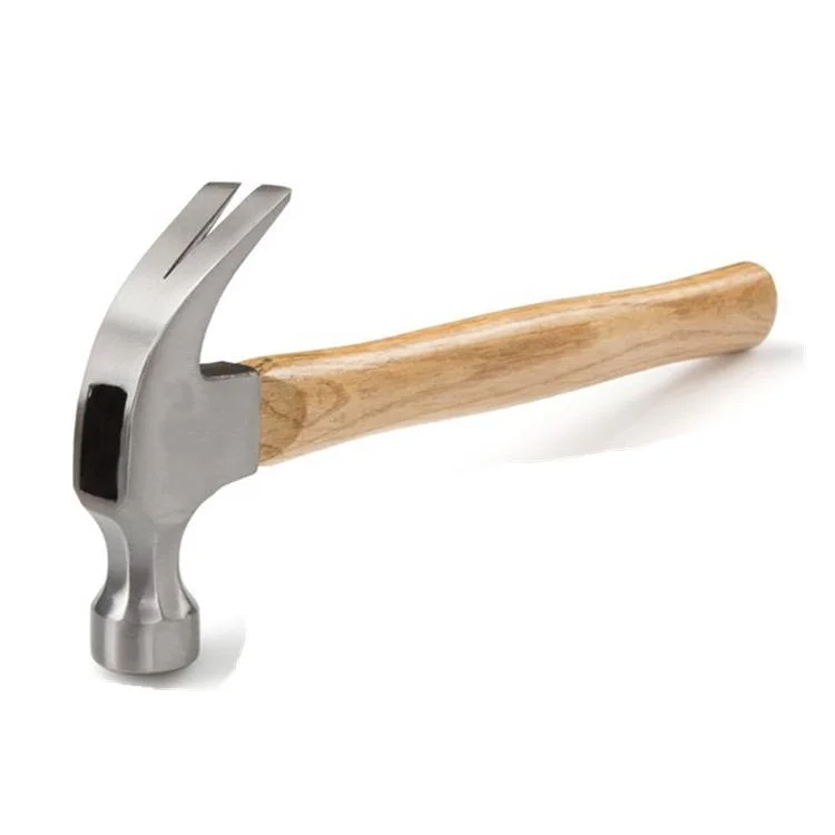 Martillo de garras de herramienta manual de alta calidad 12-Oz con mango de madera