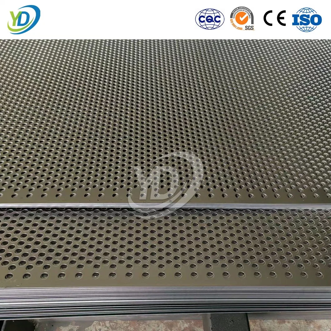 Yeeda Wire Mesh Perforated Sheet Black 3003 5005 6061 Aluminum Material Pierced Metal Panels China Manufacturing 5mm Hole Galvanized Perforated Metal Mesh