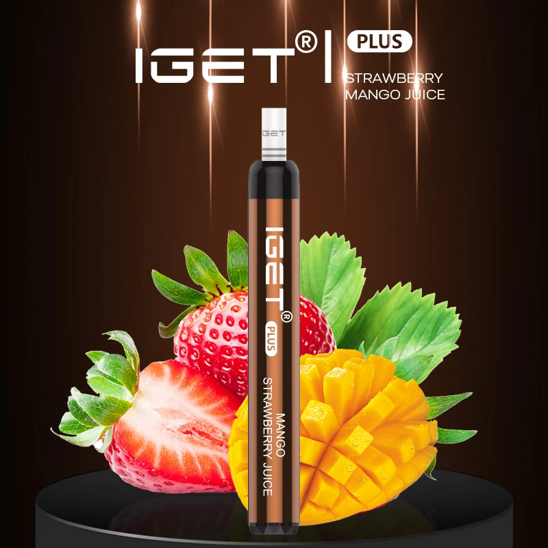 IGET Plus Advanced Vaping Mods 1200puffs E-Cigarette Vape Starter Kits Mango Erdbeersaft