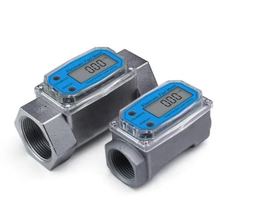 China Made Industrial Aluminum Smart Cheap 2 Inch150 Lpm Digital Water Turbine Diesel Fuel Flowmeter Flow Transmitters