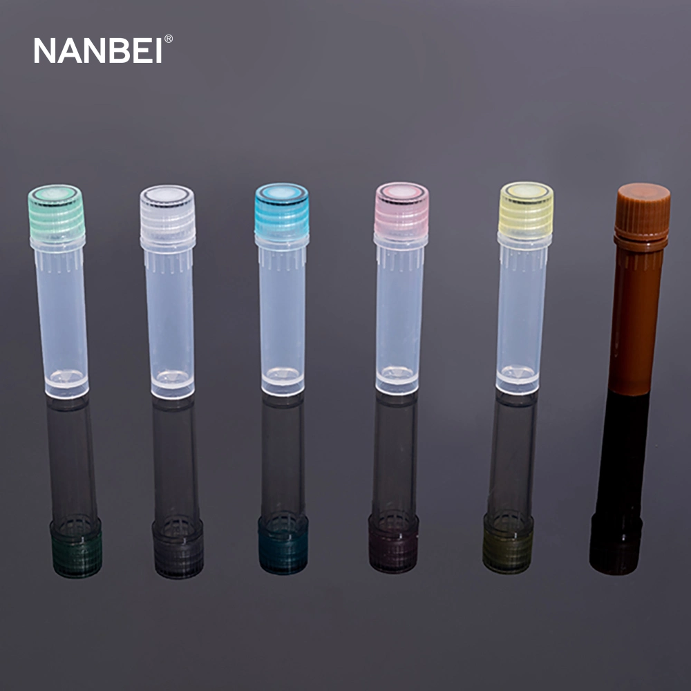 Nanbei Medical Grade PP Material Disposable Self-Standing البرغي 1.5مل 1.8 مل قارورة تبريد سعة 2 مل سعة 10 مل ذات أنابيب التبريد المفرط ذات الأنبوب المبرّد سعة 10 مل