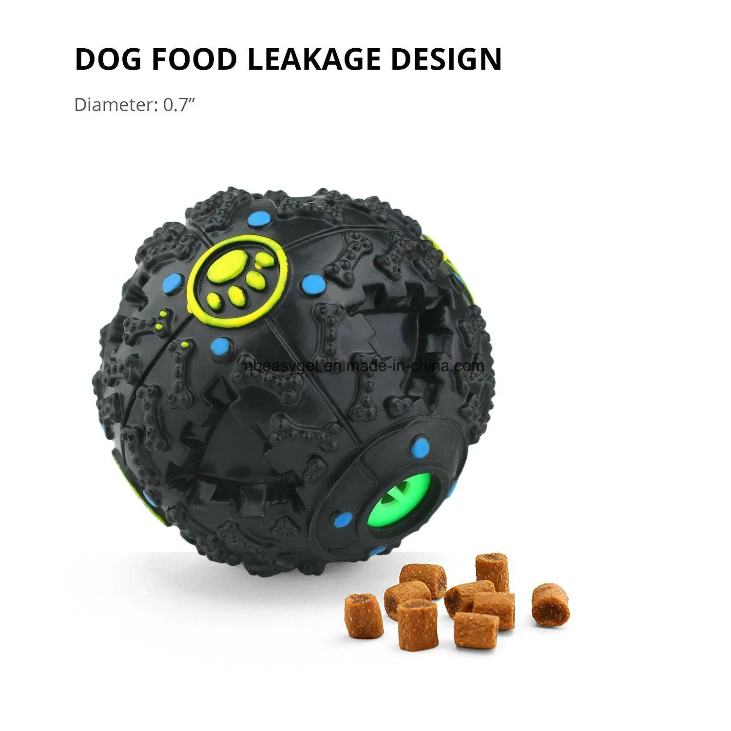Dog Toys Iq Treat Ball Food Dispenser Pet Teeth Cleaner Esg10135