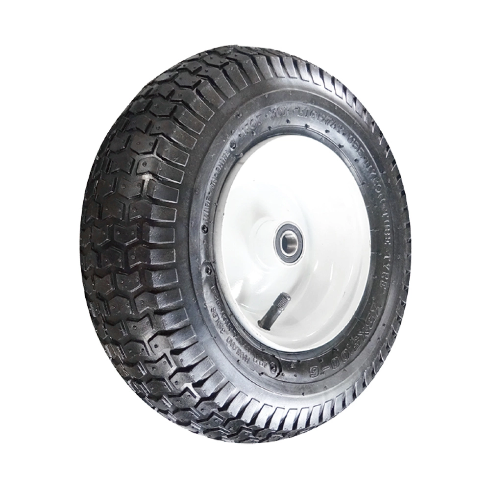 12 Inch 12X5.00-6 Pneumatic Inflatable Rubber Tire Wheel for Hand Truck Trolley Lawn Mower Spreader Trolley Stroller