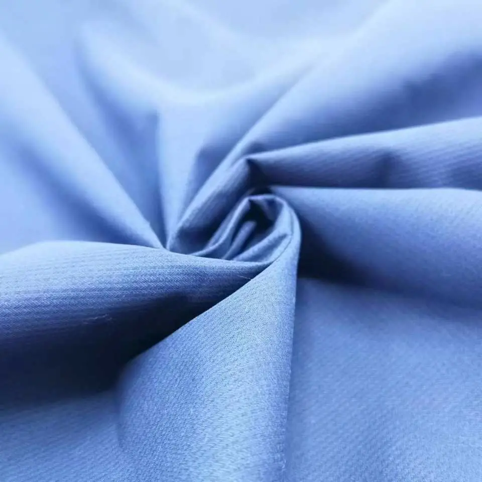 260t Full-Dull Twill Polyester Pongee Fabric Waterproof Function PU Coated Breathable and Permeable