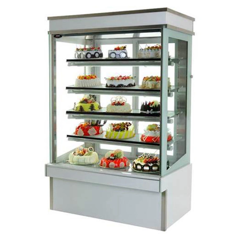 Commercial Display Fridge Cake Showcase 3 Layers Length Heated Glass