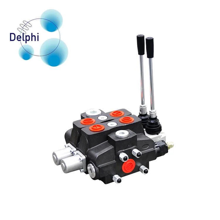 2 Spools Manual Operated Monoblock Hydraulic Control Directional Valve Zt-L20 Pneumatic Valve