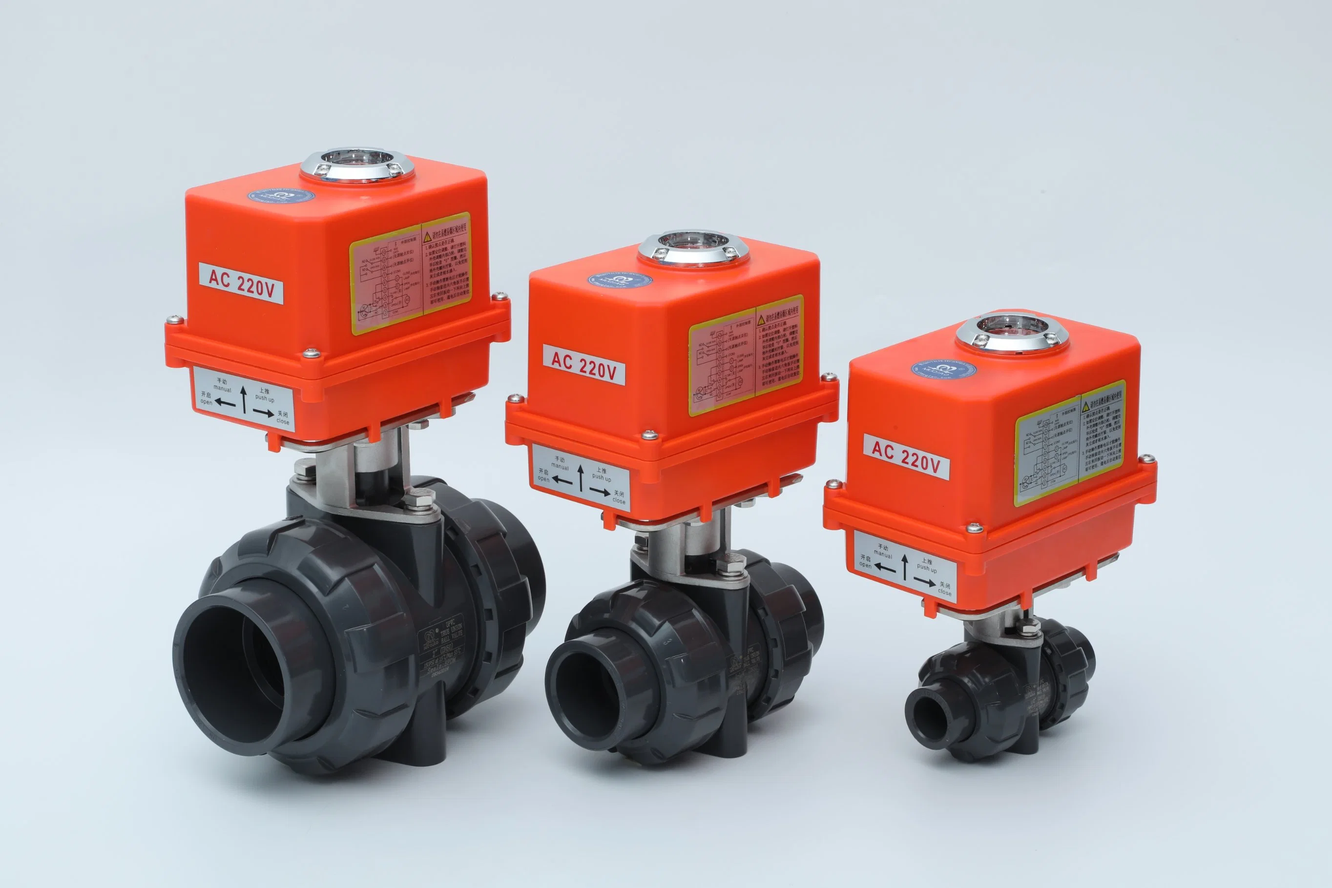 Industry Manufacturers Plastic with Actuatoranti-Corrosive dB Sr Action Air PVC True Union Ball Valve