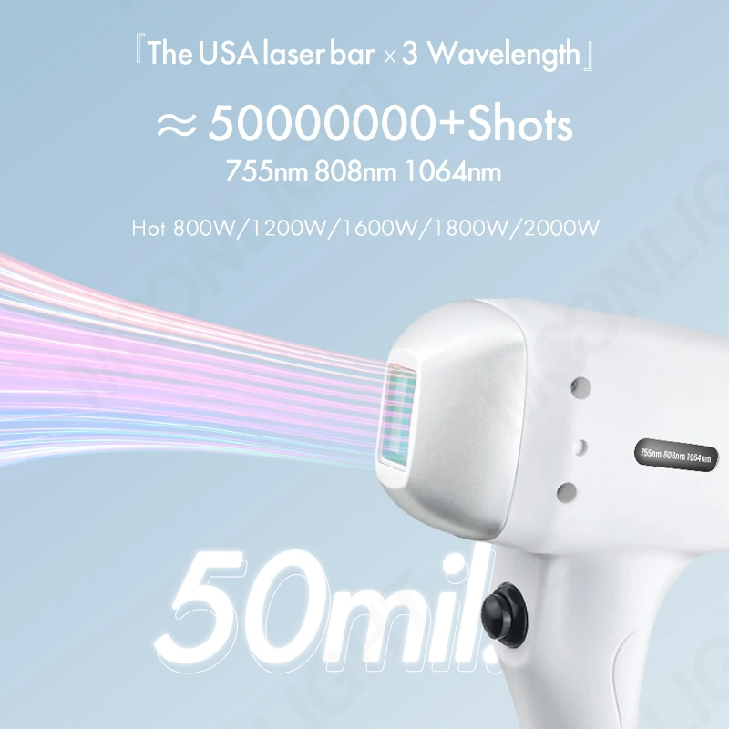 FDA CE TUV ISO Épilation au laser diode 1600-2000W