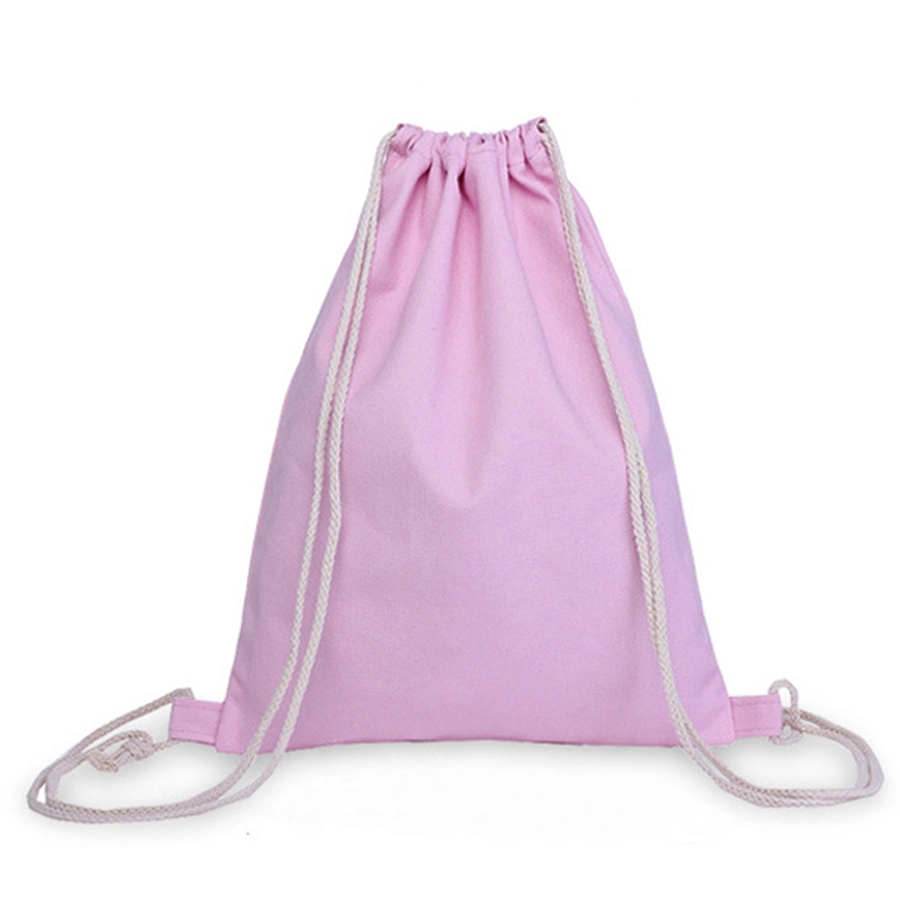 Eco coton sac à dos Sac à dos Sac avec lacet de serrage pour salle de gym, Sports, nager, de Yoga