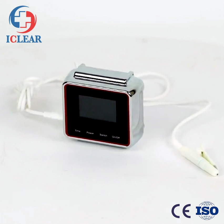 Ce Blood Circulation Machine 650nm Wrist Watch Laser Therapy for Reducing Blood Pressure