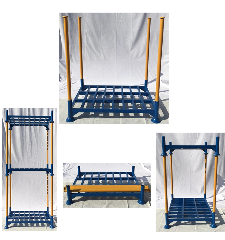 Sale Steel Stacking Collapsible Movable Pipe Plate Post Pallet Industrial Storage Rack