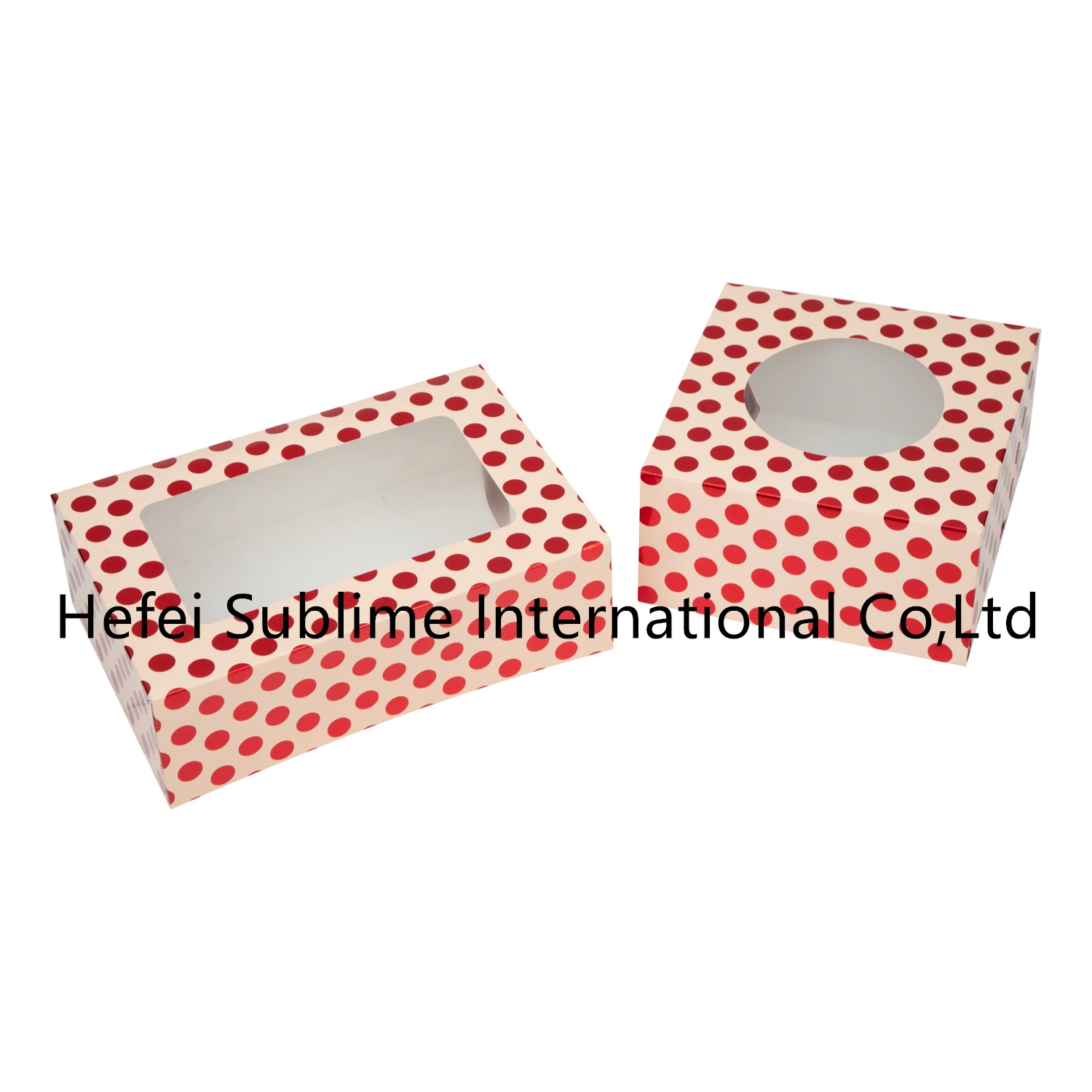 2 PCS Bakery Boxes with Window Cookie Boxes White Card Treat Boxes Small and Big Cake Box for Dessert