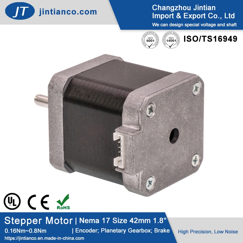 NEMA 17 Open Loop Permanent Magnet Step Stepper Motor Car Motor Kit with Plug-in Connector