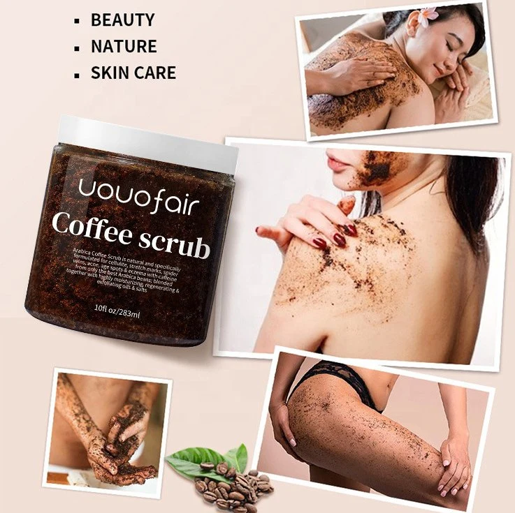 Private Label All Natural Body Scrub for Skin Care Stretch Marks, Acne &amp; Cellulitepure Arabica Coffee Scrub