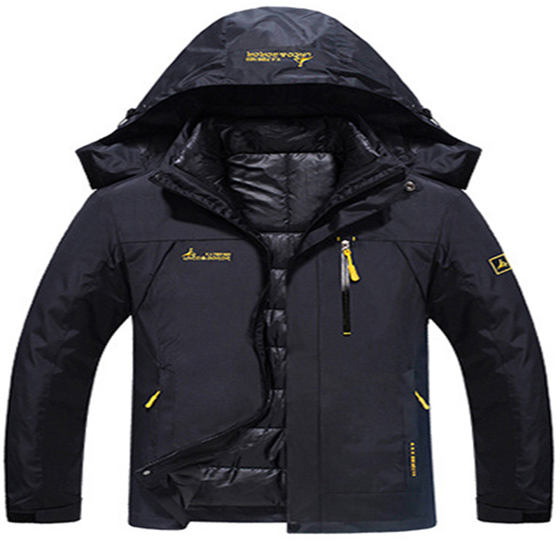 Factory Supplier Two-Piece Hoodie Parka Men Multi Colors Ski Windbreaker Jacket