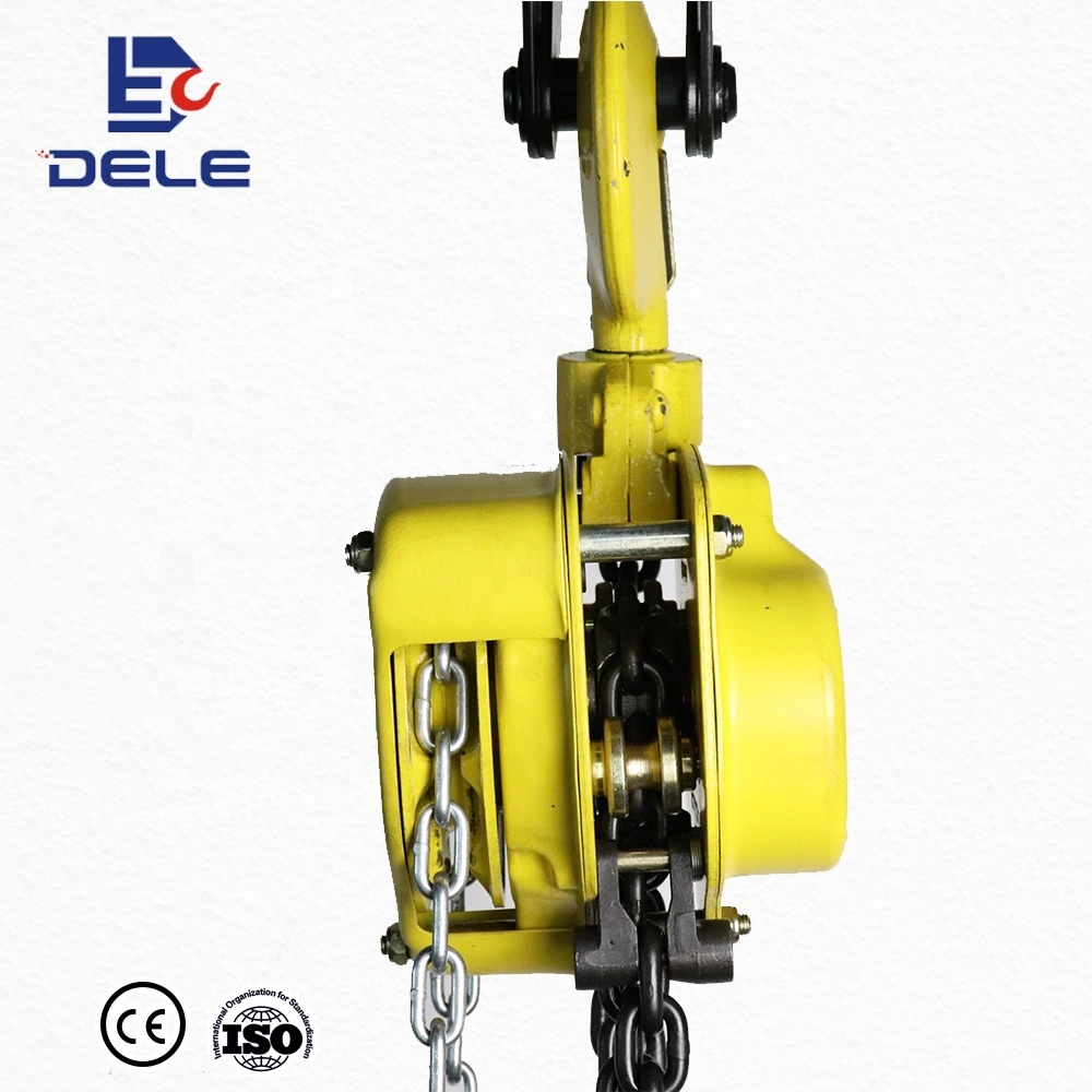 Dele Manual Chain Hoist Manual Movable Chain Pulley Block Durable Chain Block Vc-5t