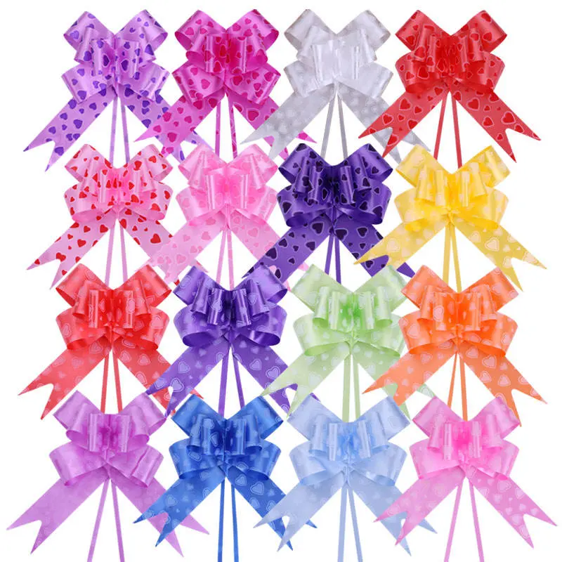 2023 Wholesale/Supplier Polypropylene Gift Ribbon Bows Pull Flower Ribbon Bows for Christmas Decoration