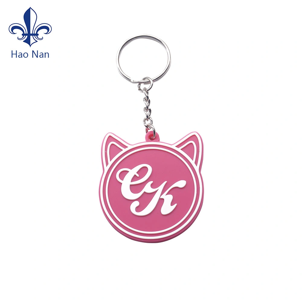 Wholesale/Supplier Embossed PVC Logo keychain for Promotional