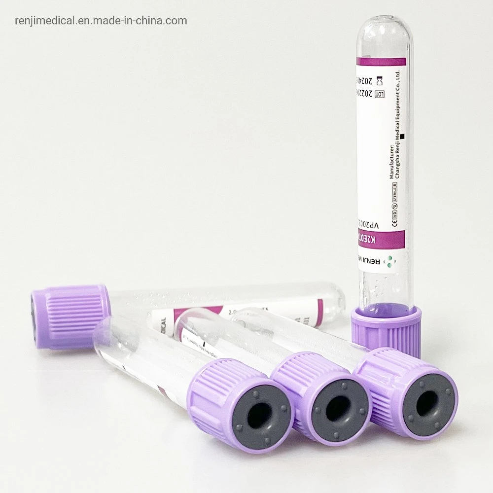 Medical EDTA Disposable Sample Vacuum K3 Blood Collection Tube