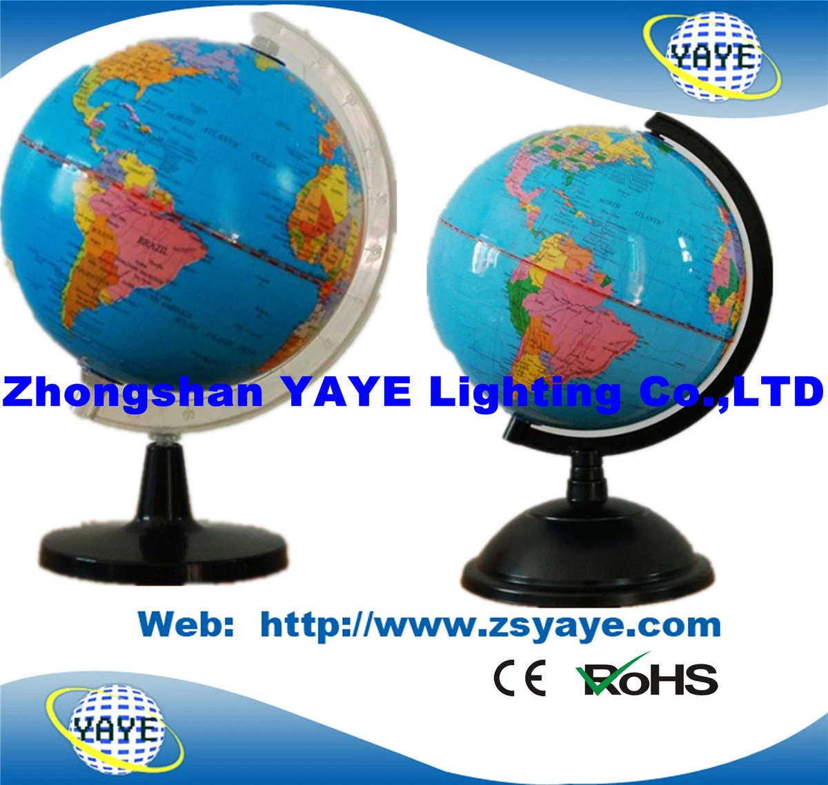 Yaye Globe Size: 8.5/10/15/21/26/32cm English Globe, World Globe, Educational Globes (YAYE-ST-777)