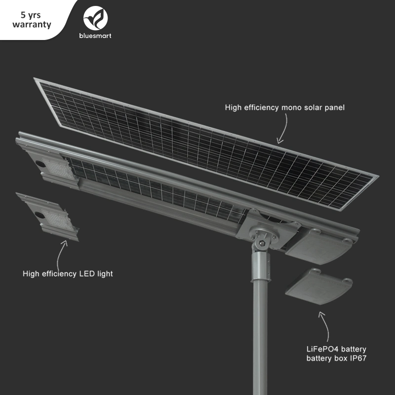 Bluesmart Solar Products LED Street Lighting System with Motion Sensor
