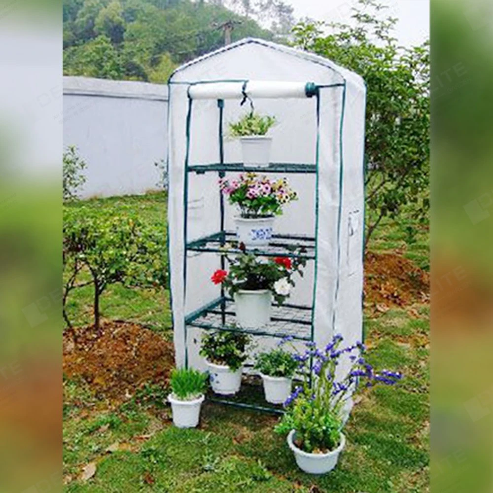 3 Tier Tall Steel GROW Home الخلفية الحديقة Lean to جرينهاوس