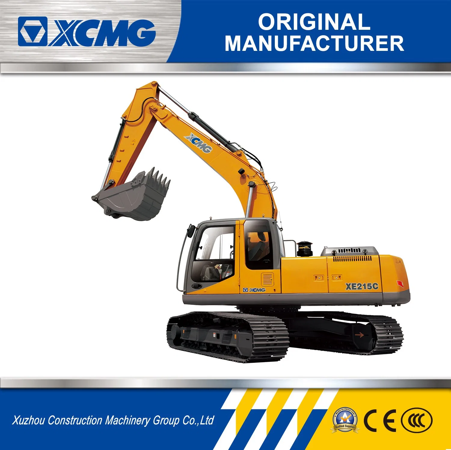 XCMG Excavadoras Mineras Construcción Excavadora hidráulica Xe215c (CE)