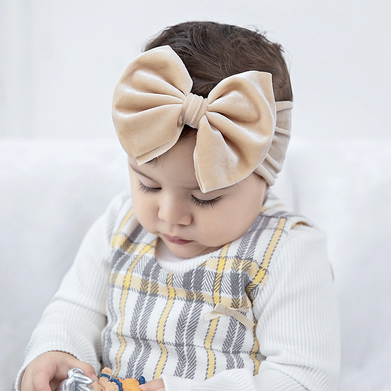 Accesorios para el cabello suave elástico de la flor de chifón de pelo de la banda para el bebé Niñas recién nacidos Bebés niños pequeños y niños