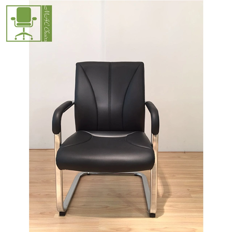 Office Workstation Mesh Waiting Chair with Chrom Bow Leg Visitor Chair