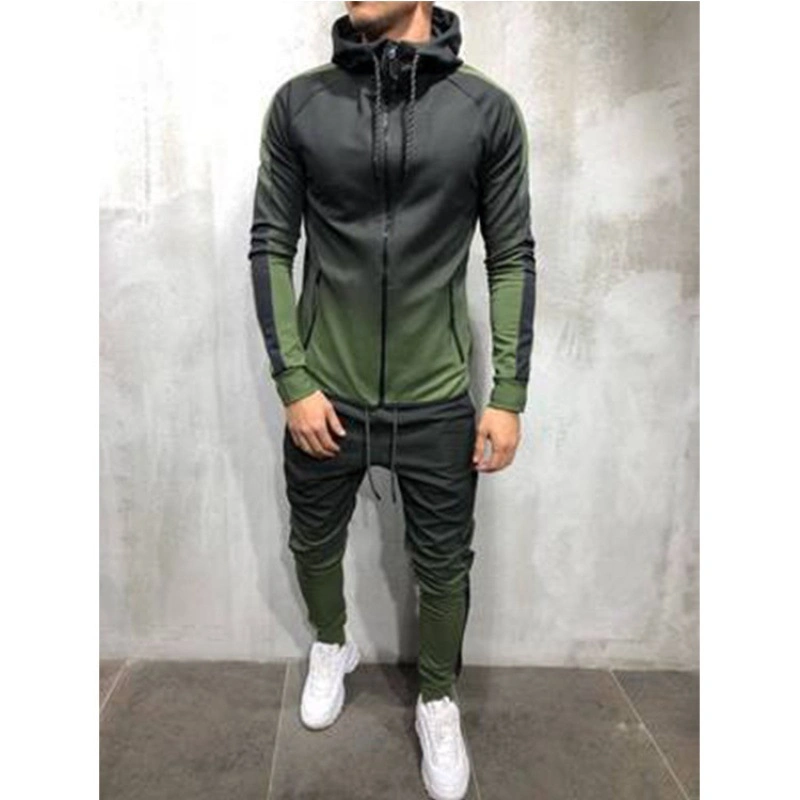 بدلة ملابس رياضية للرجال من القطن ذو الرقبة المدوّرة تناسب الرجال من النساء الأسود 2 PCS TrackSucet Unisex TrackSuits شعار مخصص مجموعة سويتاق