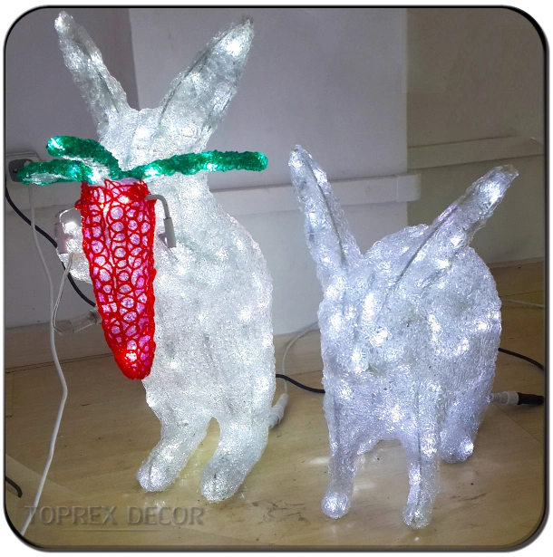 La qualité de l'éclairage extérieur personnalisable String Bunny animation Zoo Animal Poignée de commande de lumière pour la décoration de Pâques