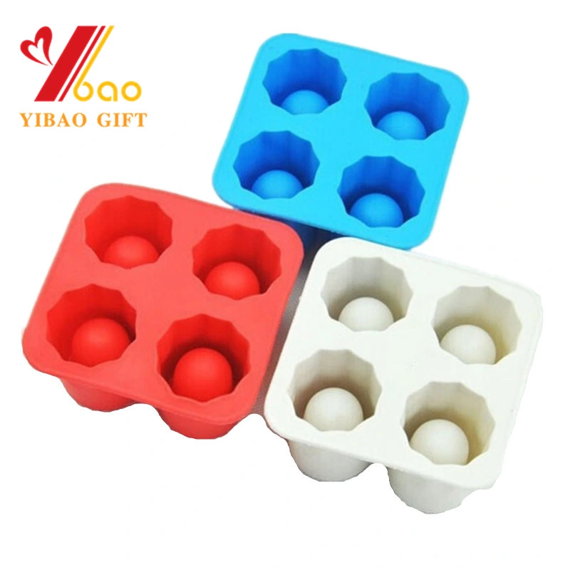 Customized Ball/Square/Animal/Star/Cube Shape Reusable Food Grade Silicone Ice Tray