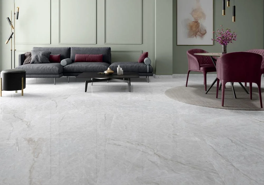 Nuevo diseño 1000X1000mm Precio al por mayor Cerámica de mármol de Jade vidriado pulido Piso brillante Porcelana Tile pared y suelo