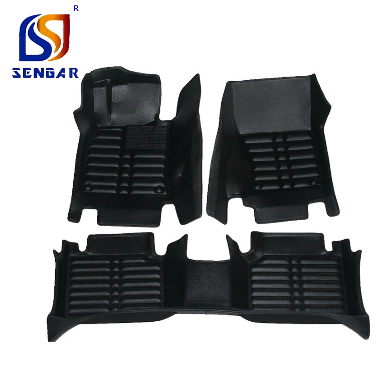 2021 Car Accessories Interior 5D Car Mats for Fortuner PVC/Plastic, PVC Surface &EVA/XPE &Anti Slip Fabric Full Set 3 PCS Tesla