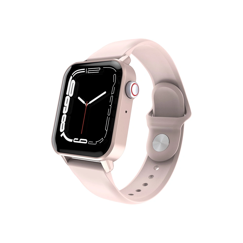 شاشة لمس مقاس 1.69 بوصة IP67 درجة حرارة SmartWatch معدل نبضات القلب Blood مقياس الخطوات الرياضي لأكسجين الضغط BT Smart Automatic Watch