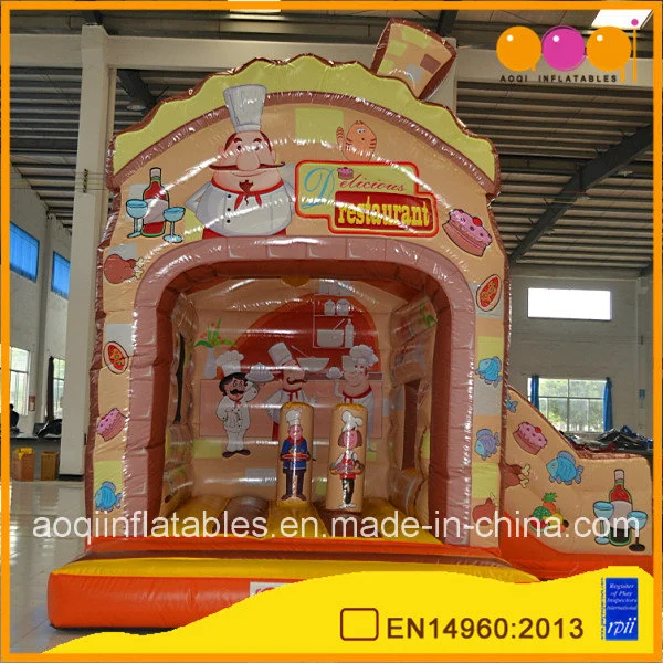 Aufblasbares Spielzeug mit Bouncer und Slide Combo PVC Aufblasbare Rutsche Türsteher (AQ01528)
