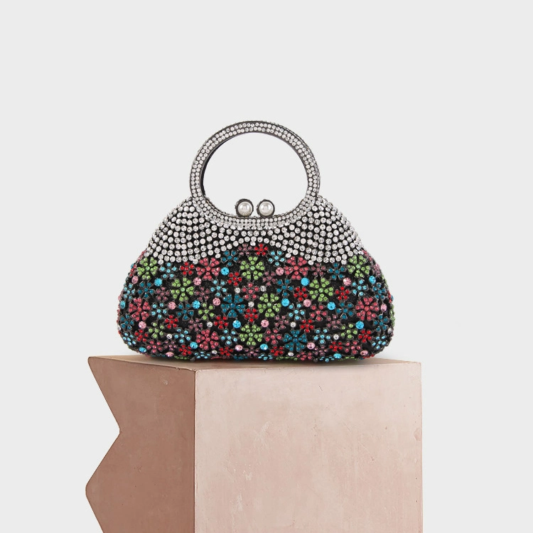 Leb1563 Diamond Chain Braided Rhinestone Bags Bling Women Party Ladies Fancy Clutch Luxury Crystal Evening Bag