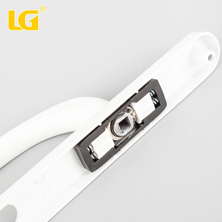 White Powder Coating Chrome Aluminum Alloy Lock Door Window Handle