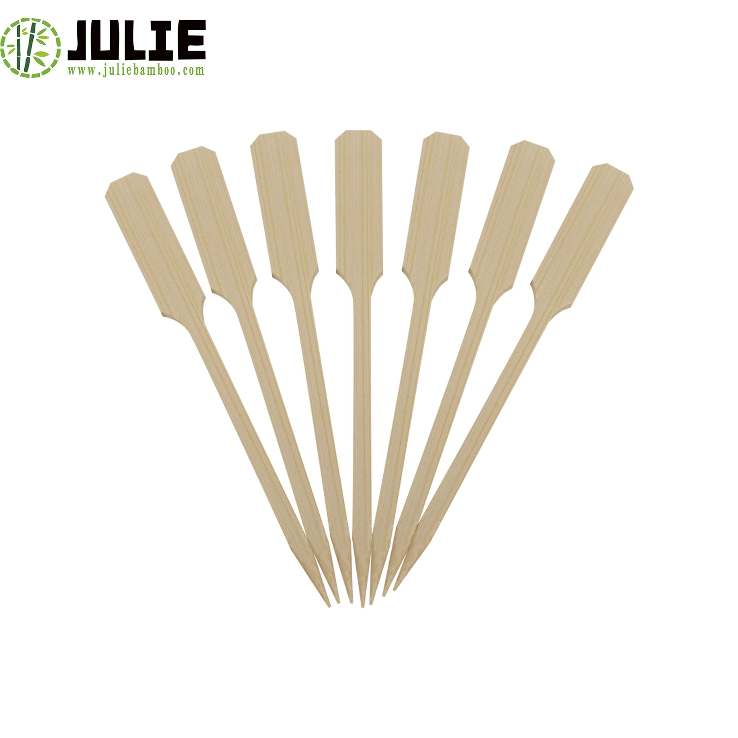 Food Grade Eco-Friendly High quality/High cost performance Bamboo Paddle Skewer Flat Skewer for BBQ