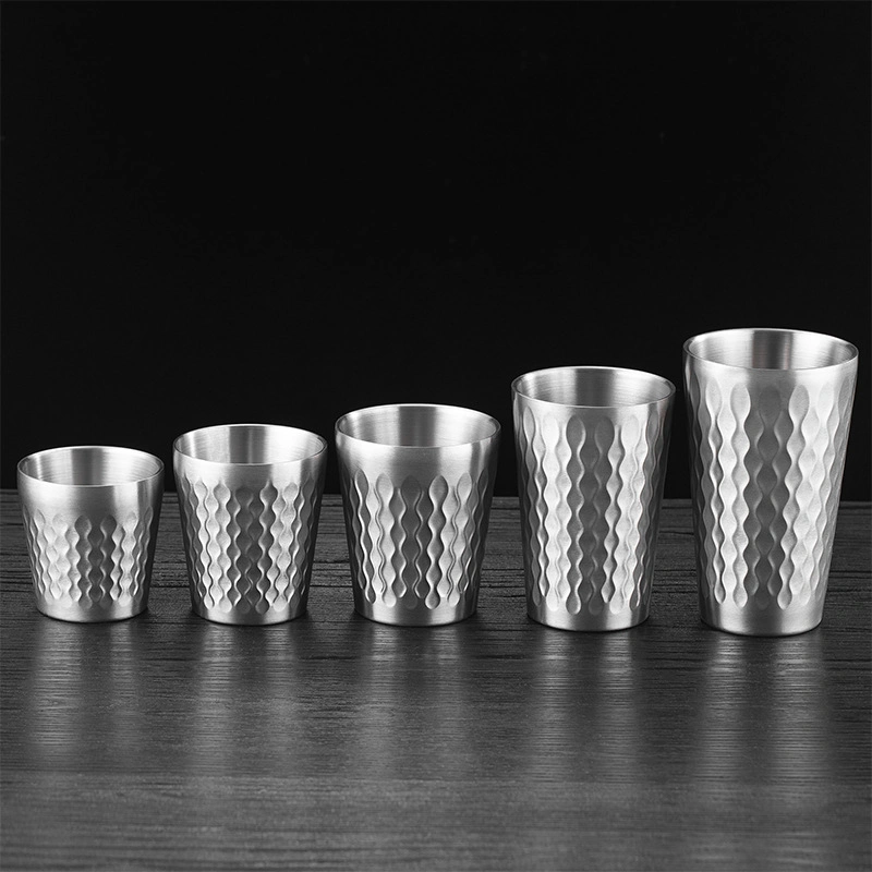 Wholesale/Supplier 304 Stainless Steel 300ml Golden Restaurant Beer-Glass