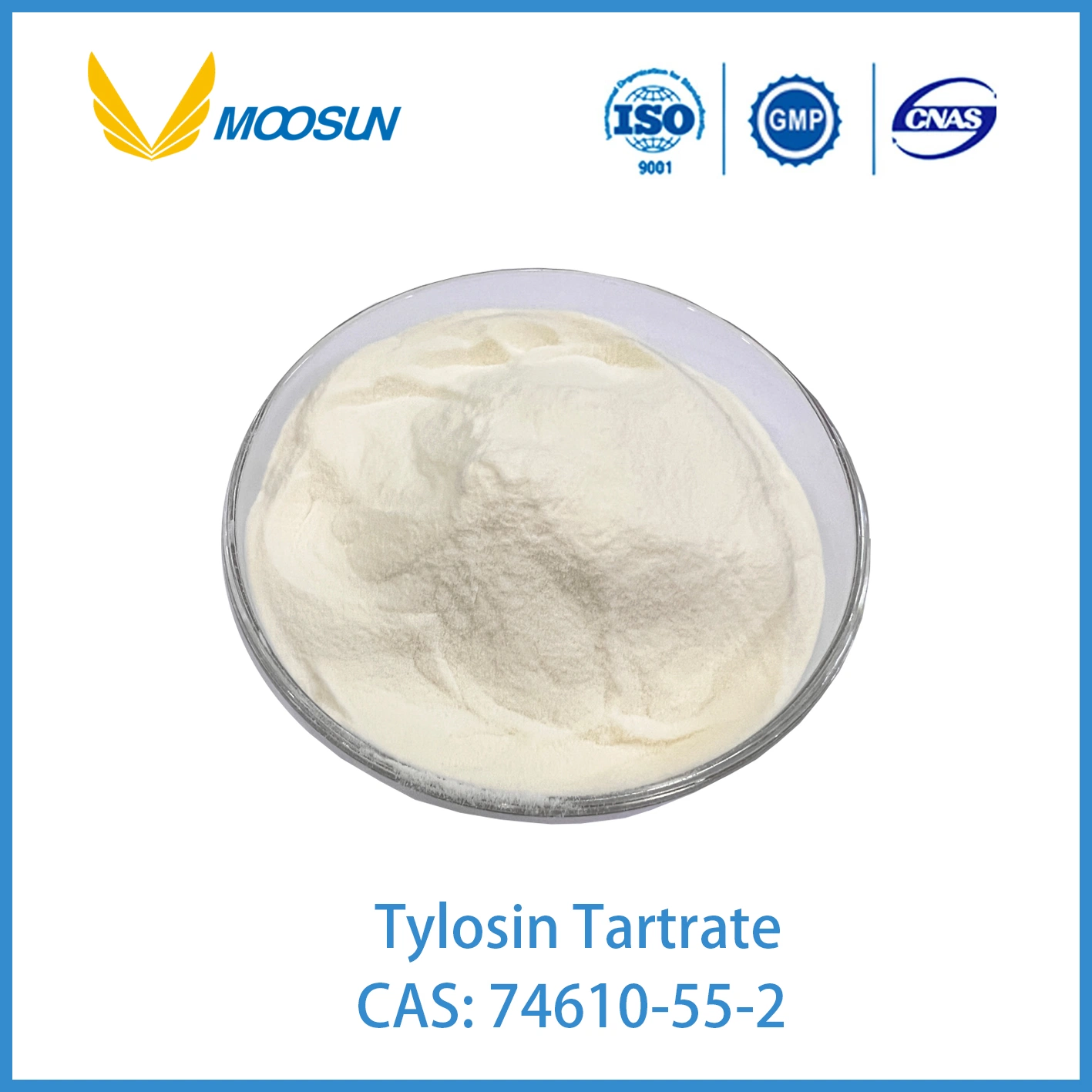 Superb Veterinary Tylosin Tartrate CAS 74610-55-2 with GMP ISO Standard